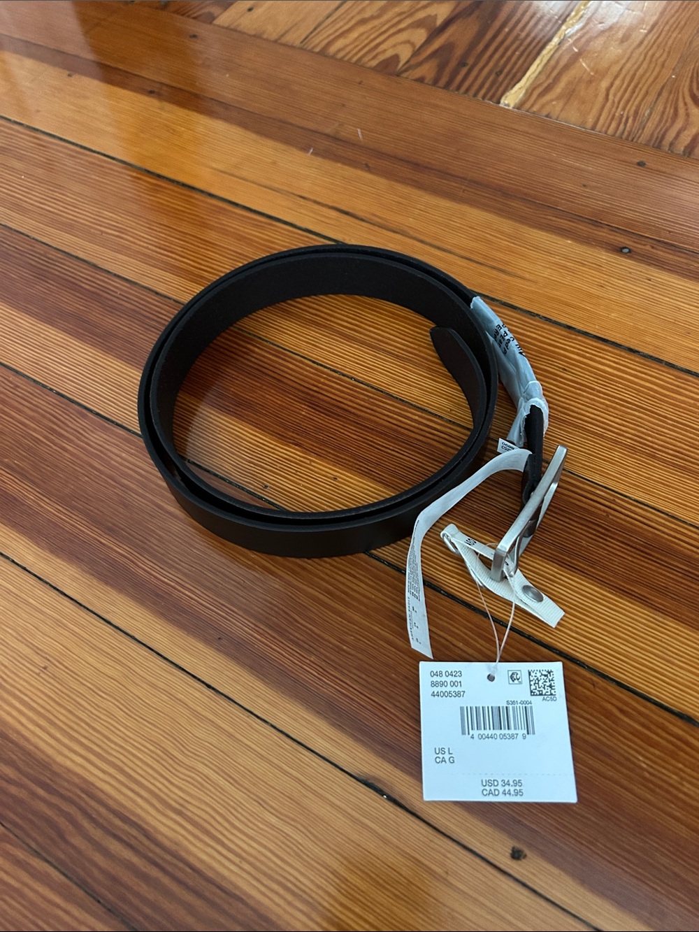 Black Leather Belt - American Eagle